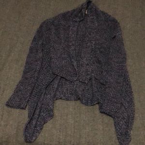 Thick Knitted Purple Cardigan-Semi Used